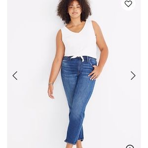 Madewell high-rise slim boyjean
